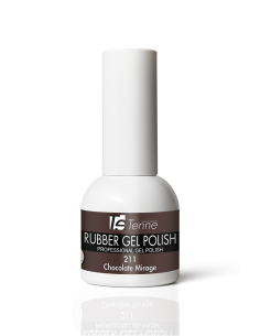 Rubber Gel Polish 211 Chocolate Mirage 15ml - Smalto Semipermanente Professionale