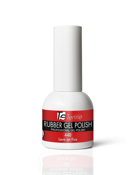 Rubber Gel Polish 440 Love on Fire 15ml - Smalto Semipermanente Professionale