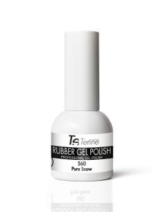 Rubber Gel Polish 560 Pure Snow 15ml - Smalto Semipermanente Professionale
