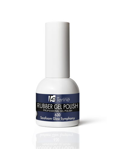 Rubber Gel Polish 630 Seafoam Glow Symphony 15ml - Smalto Semipermanente Professionale