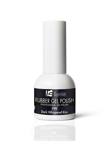 Rubber Gel Polish 799 Dark Whispered Kiss 15ml - Smalto Semipermanente Professionale