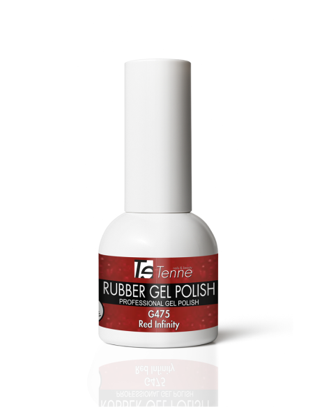 Rubber Gel Polish G475 Red Infinity 15ml